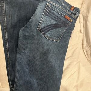 7 For All Mankind Classic Blue Flare Jeans